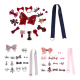 Maxbell 16 Pieces Kids Baby Girl Bow Hair Clips Flower Barrette Pins Gift 16 Pcs-Red - Aladdin Shoppers