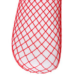 Maxbell Maxbell Sexy Women Mesh Long Socks Thigh High Stocking With Lace Flower Red