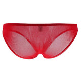 Maxbell Mens Bikini Briefs Underpants Mesh See Through Sexy Pants Glitter XL red - Aladdin Shoppers