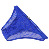Maxbell Mens Bikini Briefs Underpants Mesh See Through Sexy Pants Glitter XL blue - Aladdin Shoppers