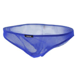 Maxbell Mens Bikini Briefs Underpants Mesh See Through Sexy Pants Glitter XL blue - Aladdin Shoppers