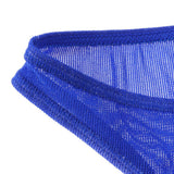 Maxbell Mens Bikini Briefs Underpants Mesh See Through Sexy Pants Glitter XL blue - Aladdin Shoppers