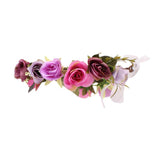 Maxbell Wedding Party Festival Garlands Hairband Flower Headband -Baby Girls purple - Aladdin Shoppers