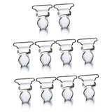 Maxbell 20Pcs White Women Garter Belt Straps Grip Stocking Suspender Hooks 20mm+26mm