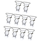 Maxbell 20Pcs White Women Garter Belt Straps Grip Stocking Suspender Hooks 20mm+26mm
