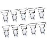 Maxbell 20Pcs White Women Garter Belt Straps Grip Stocking Suspender Hooks 20mm+26mm