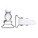 Maxbell 20Pcs White Women Garter Belt Straps Grip Stocking Suspender Hooks 20mm+26mm