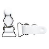 Maxbell 20Pcs White Women Garter Belt Straps Grip Stocking Suspender Hooks 20mm+26mm
