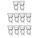 Maxbell 20Pcs White Women Garter Belt Straps Grip Stocking Suspender Hooks 20mm+26mm