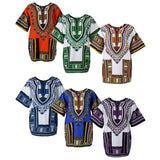 Maxbell 2 Pieces Unisex African Dress Cotton Dashiki Ethnic Caftan Rappers Shirt