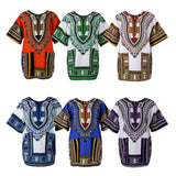 Maxbell 2 Pieces Unisex African Dress Cotton Dashiki Ethnic Caftan Rappers Shirt