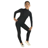 Maxbell Adult Spandex Bodysuit Catsuit Dance Costume Stretchy Unitard Black L - Aladdin Shoppers