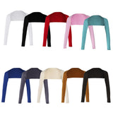Maxbell 3 Pieces Elegant Long Sleeve Arm Cover Shrug Hijab Muslim