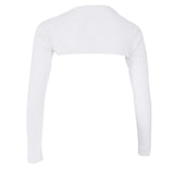 Elegant One-piece Long Sleeve Arm Cover Shrug Bolero Hijab Muslim White