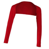 Maxbell Black Red Women One-piece Long Sleeve Arm Cover Shrug Bolero Hijab Muslim