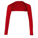Maxbell Black Red Women One-piece Long Sleeve Arm Cover Shrug Bolero Hijab Muslim