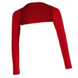 Maxbell Black Red Women One-piece Long Sleeve Arm Cover Shrug Bolero Hijab Muslim