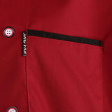 Maxbell Unisex Chef Jacket Mesh Short Sleeves Hotel Kitchen Chefwear Coat M Red - Aladdin Shoppers