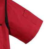 Maxbell Unisex Chef Jacket Mesh Short Sleeves Hotel Kitchen Chefwear Coat M Red - Aladdin Shoppers