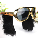 Maxbell 2 Novelty Red Lips Sunglasses Beard Glasses 70s Disco Costume