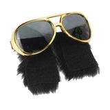 Maxbell 2 Novelty Red Lips Sunglasses Beard Glasses 70s Disco Costume
