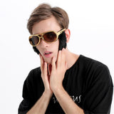 Maxbell 4 Pieces Sunglasses Funny Beard Glasses 70s Disco Costume Prop