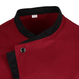 Maxbell Unisex Red Chef Jacket Coat Short Sleeves Shirt Hat Hotel Kitchen Uniform M