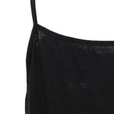 Maxbell Maxbell Women Sexy Spaghetti Strap Tank Tops V Neck Pleated Camisole Black S