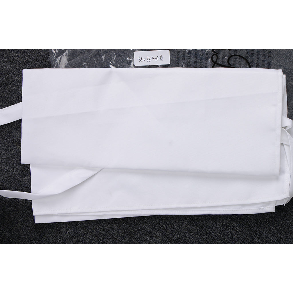 Maxbell Kitchen Half Length Waist Apron Catering Chef Hotel Waiter Apron White