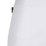 Kitchen Half Length Waist Apron Catering Chef Hotel Waiter Apron White