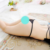 Maxbell Maxbell Women Sexy Embroidered Heart Shaped Lace Underwear G-string Briefs Black