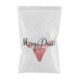 Maxbell Maxbell Women Sexy Embroidered Heart Shaped Lace Underwear G-string Briefs Red