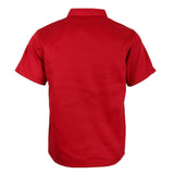 Maxbell 2x Unisex Chef Jackets Coat Short Sleeves Shirt Kitchen Uniforms M White Red