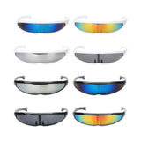Maxbell 5x Futuristic Soldier Glasses Space Alien Robot Sunglass Cosplay Photo Props