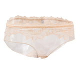 Maxbell Sexy Sheer Mesh Panties Low Rise Briefs Underwear Lingerie Beige - Aladdin Shoppers