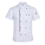 Maxbell 2pcs Womens Mens Chef Jackets Coat Short Sleeves Shirt Kitchen Uniforms