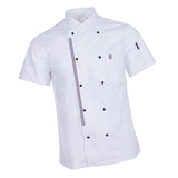 Maxbell 2pcs Womens Mens Chef Jackets Coat Short Sleeves Shirt Kitchen Uniforms