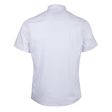 Maxbell Women Men Chef Jackets Coat Short Sleeves Shirt Kitchen Uniforms M White