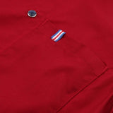 Maxbell Women Men Chef Jackets Coat Short Sleeves Shirt Kitchen Uniforms XXL Red