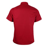 Maxbell Women Men Chef Jackets Coat Short Sleeves Shirt Kitchen Uniforms 3XL Red