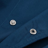 Maxbell Women Men Chef Jackets Coat Short Sleeves Shirt Kitchen Uniforms 3XL Blue