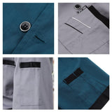Maxbell 2 Pieces Chef Jacket Uniform Short Sleeves Hotel Kitchen Apparel Cook Coat