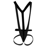 Maxbell Sexy Black Stretch Mankini Thong Underwear Lingerie Bodysuit Body Harness - Aladdin Shoppers