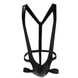 Maxbell Sexy Black Stretch Mankini Thong Underwear Lingerie Bodysuit Body Harness - Aladdin Shoppers