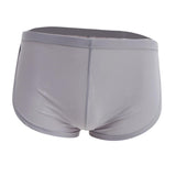 Men's Side Split Solid Briefs Bulge Pouch Boxers Underwear Panties XL Gray