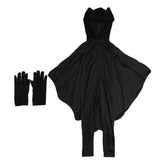 Maxbell Kids Bat Halloween Costume Spandex Hooded Jumpsuit with Wing Girls Boys S