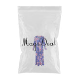 Maxbell Maxbell Women's Floral Maxi Dresses Long Sleeve V-Neck Sexy Beach Dress M Blue