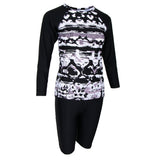 Maxbell Muslim Swimwear Modest Long Sleeve Swimsuit Islamique Burkini Wetsuit XL