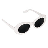 Maxbell Retro Clout Goggles Glasses Oval Bold Mod Thick Frame Sunglasses Pack of 2