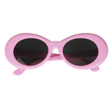 Maxbell Retro Clout Goggles Glasses Oval Bold Mod Thick Frame Sunglasses Pack of 2